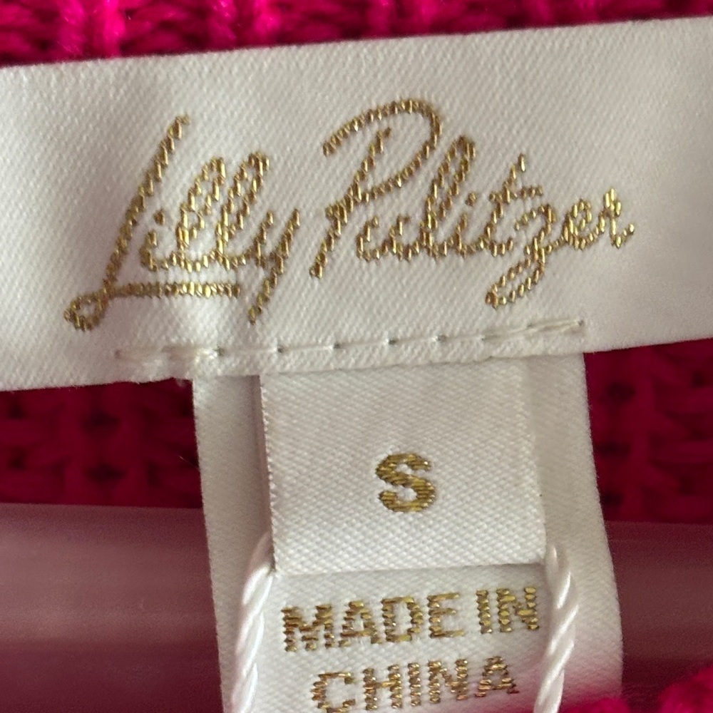 NWT Lilly Pulitzer Belgrave Parigi Pink Sweater - Picture 14 of 15